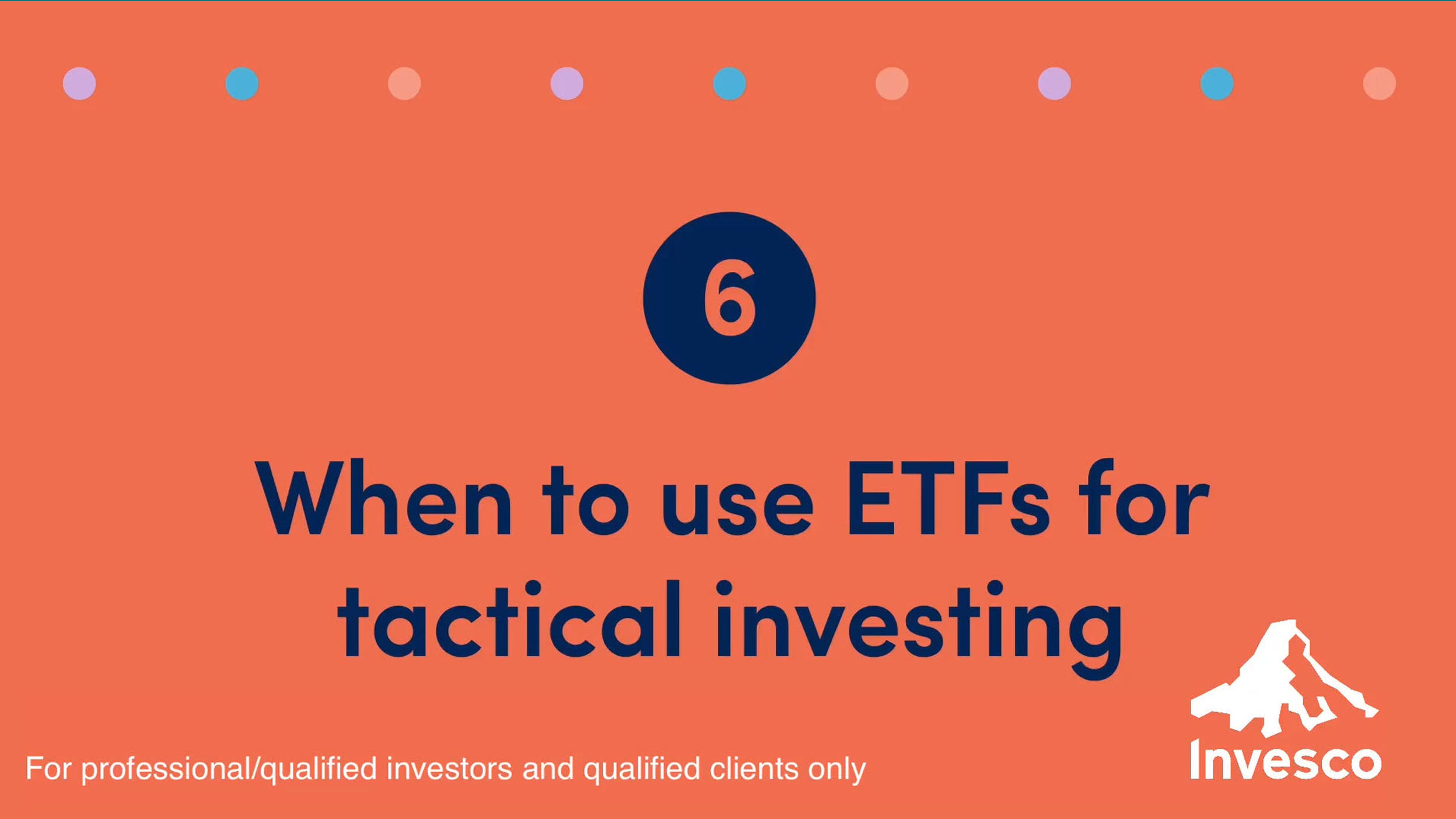When to use ETFs for tactical investing