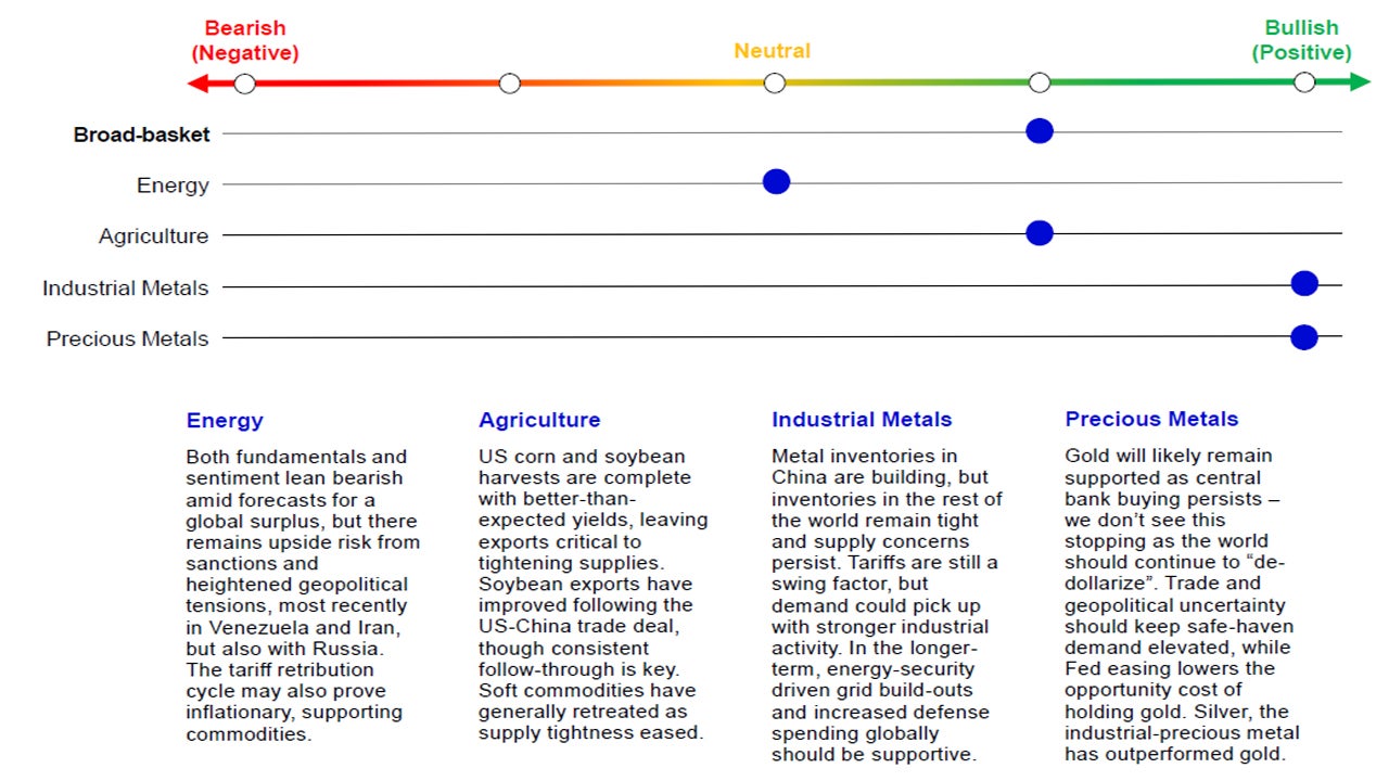 Summary of Commodity Views (Short-term)