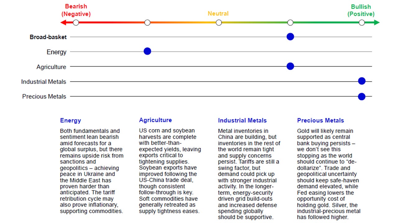 Summary of Commodity Views (Short-term)