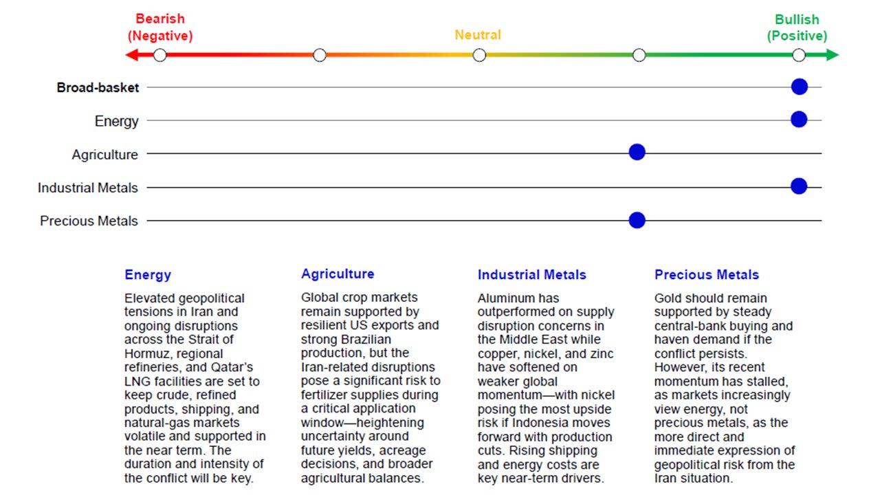 Summary of Commodity Views (Short-term)
