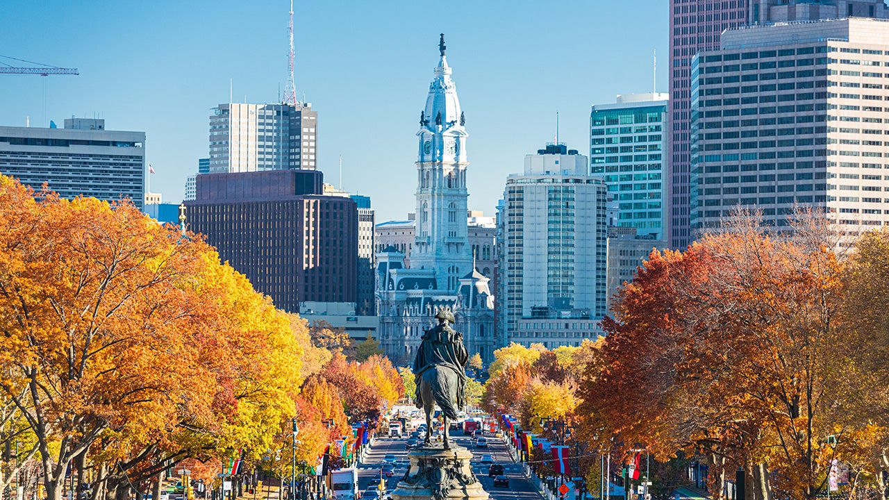 Philadelphia, Pennsylvania, USA at Benjamin Franklin Parkway