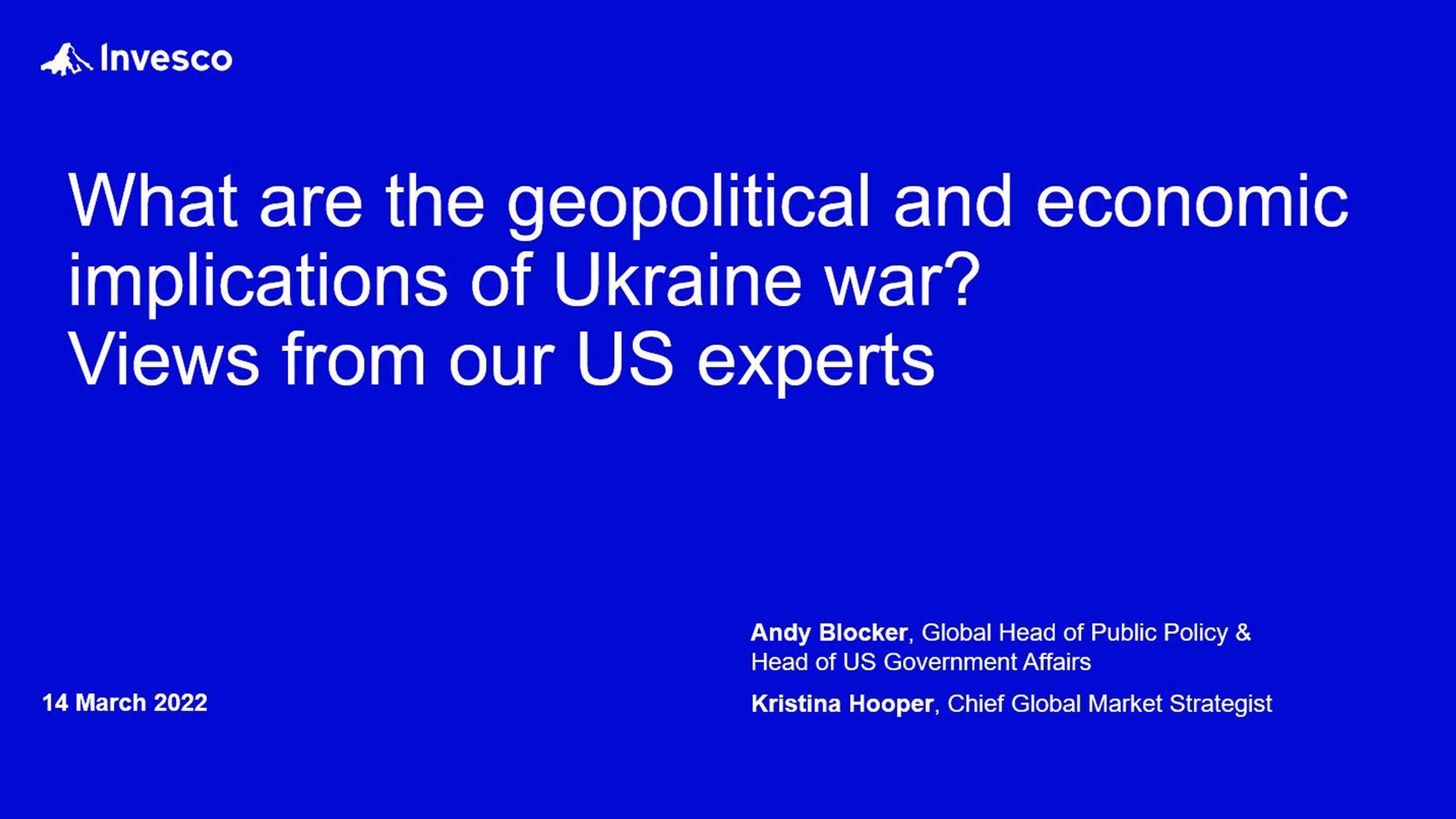 View from the US: What does war in Ukraine mean for the world order, inflation, 2024 elections...and Trump?