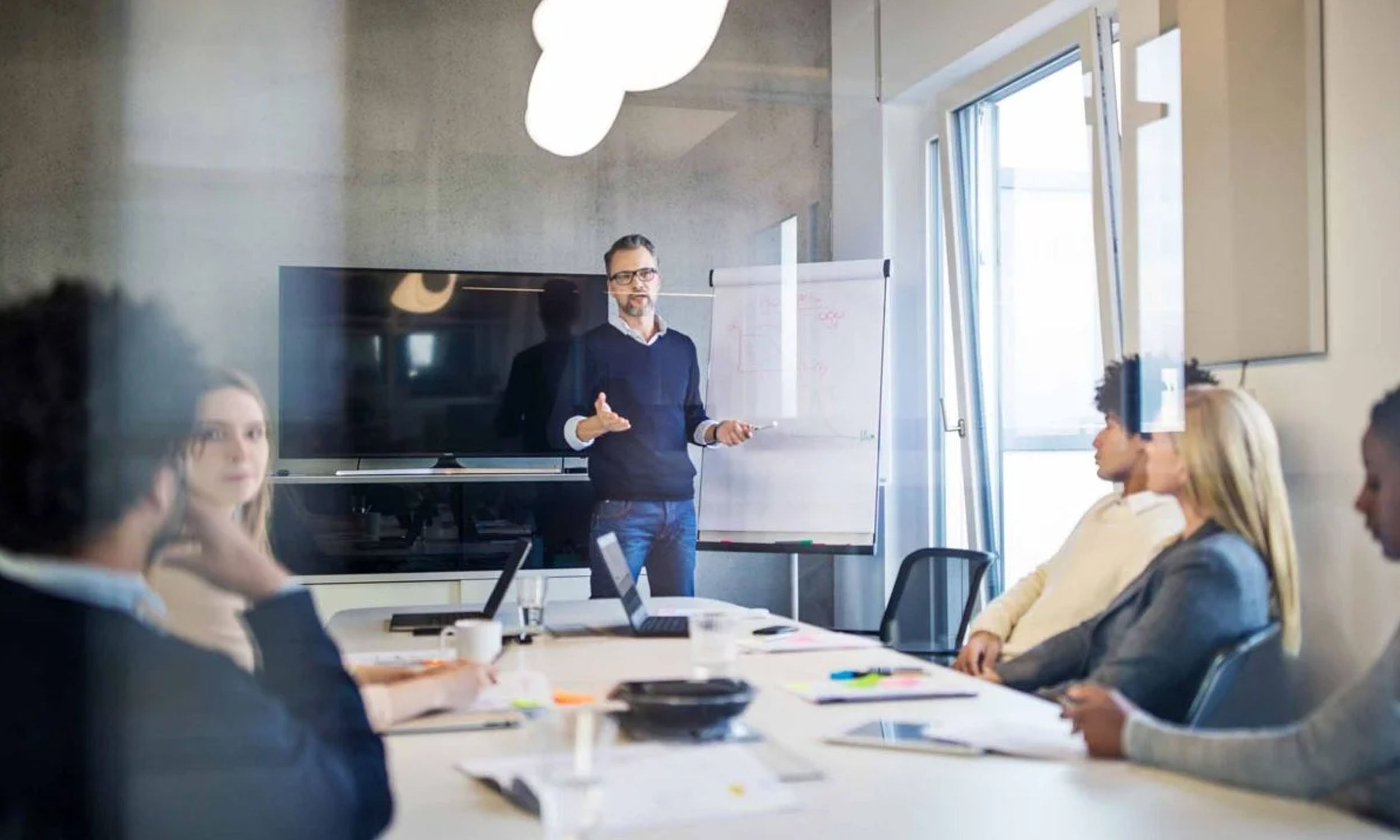 Boardroom presenting