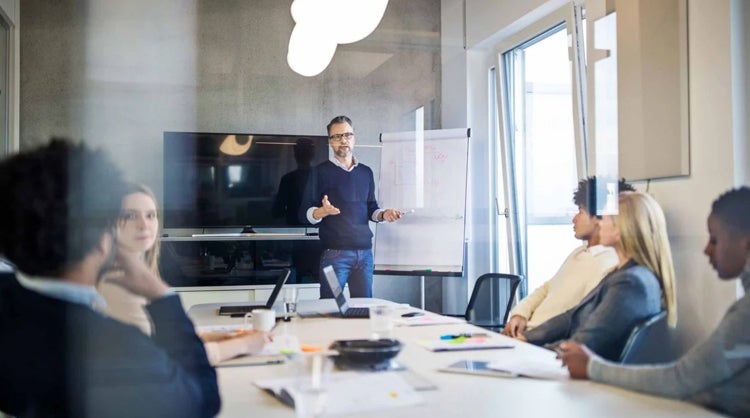 Boardroom presenting