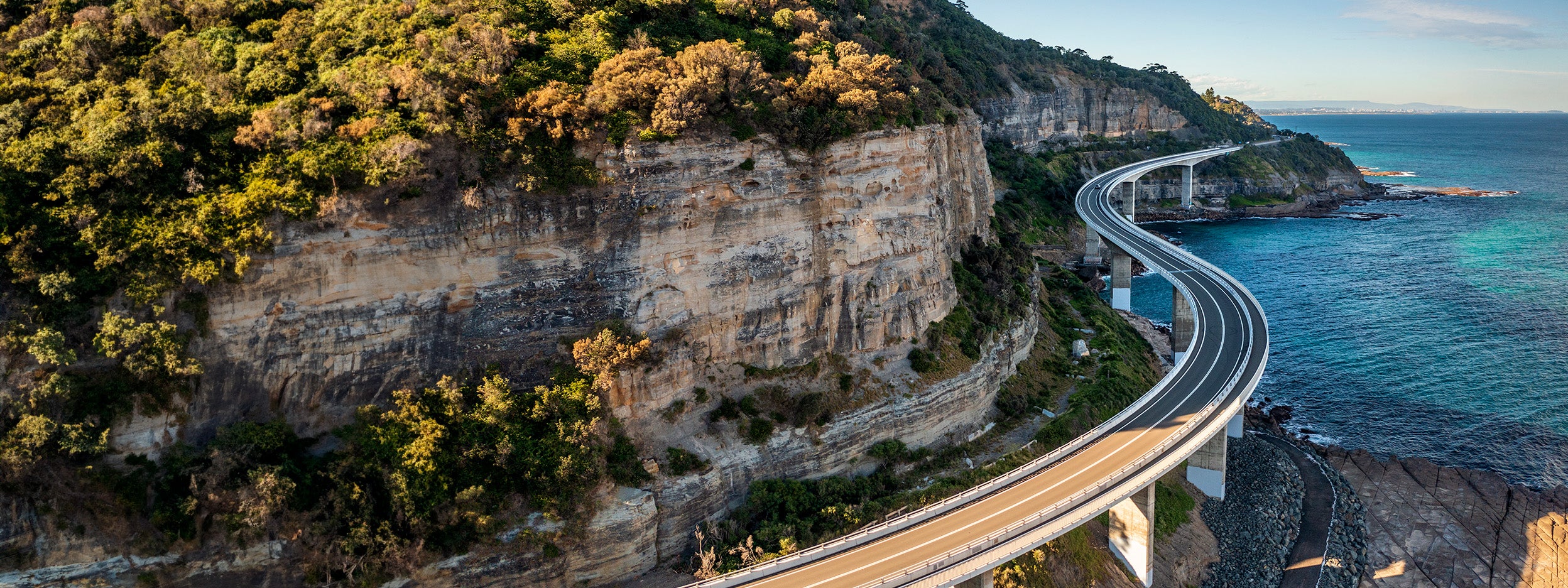 Highway along the coast