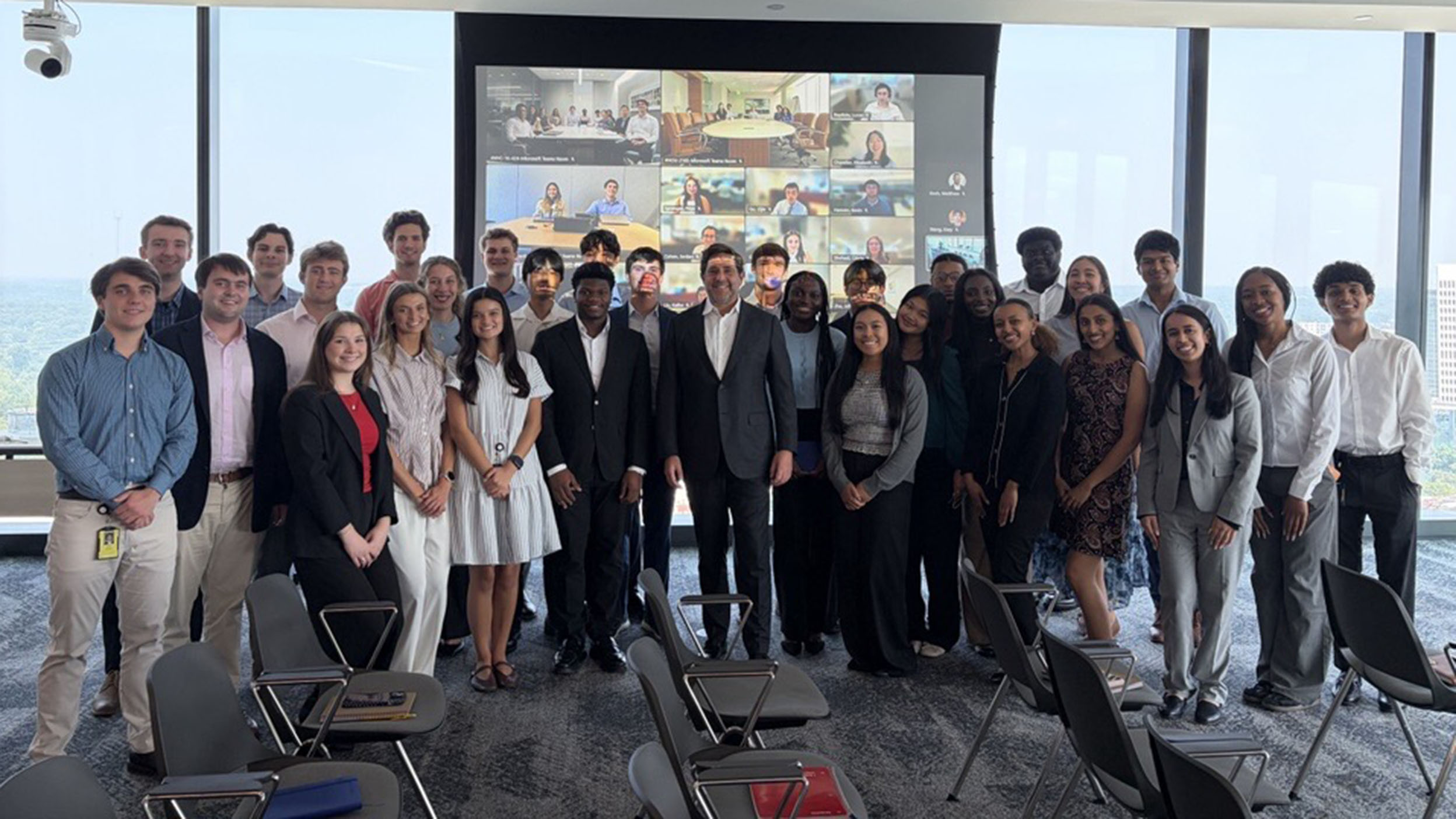 CEO Andrew with Interns