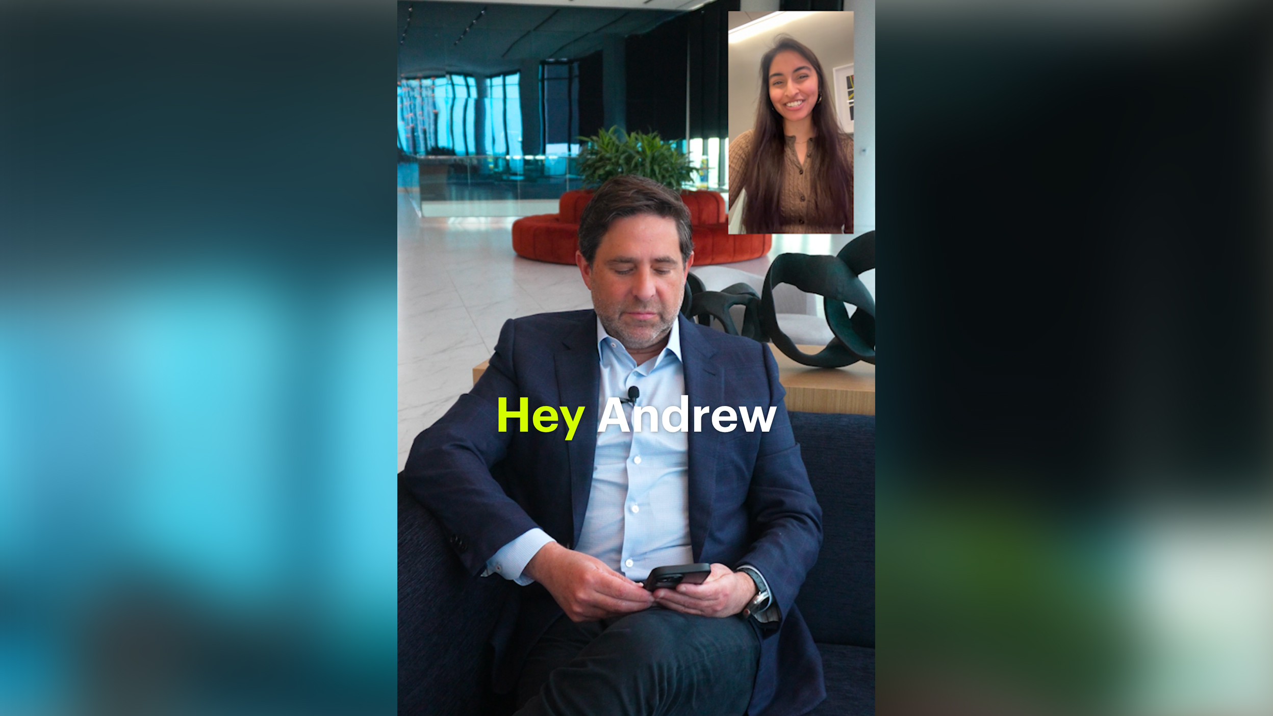 CEO of Invesco answering questions from colleagues