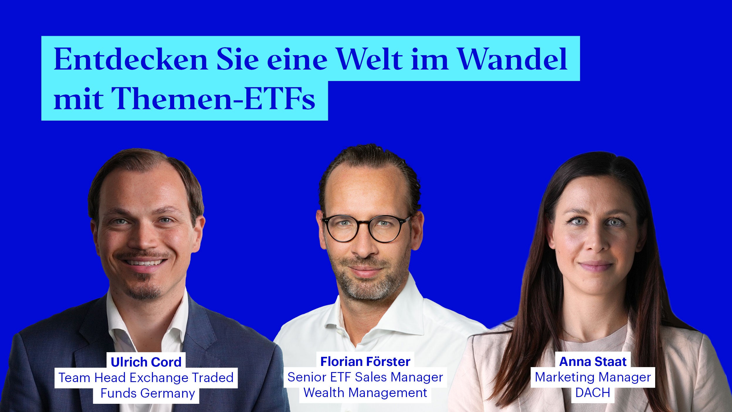 Eine Welt im Wandel mit Themen-ETFs