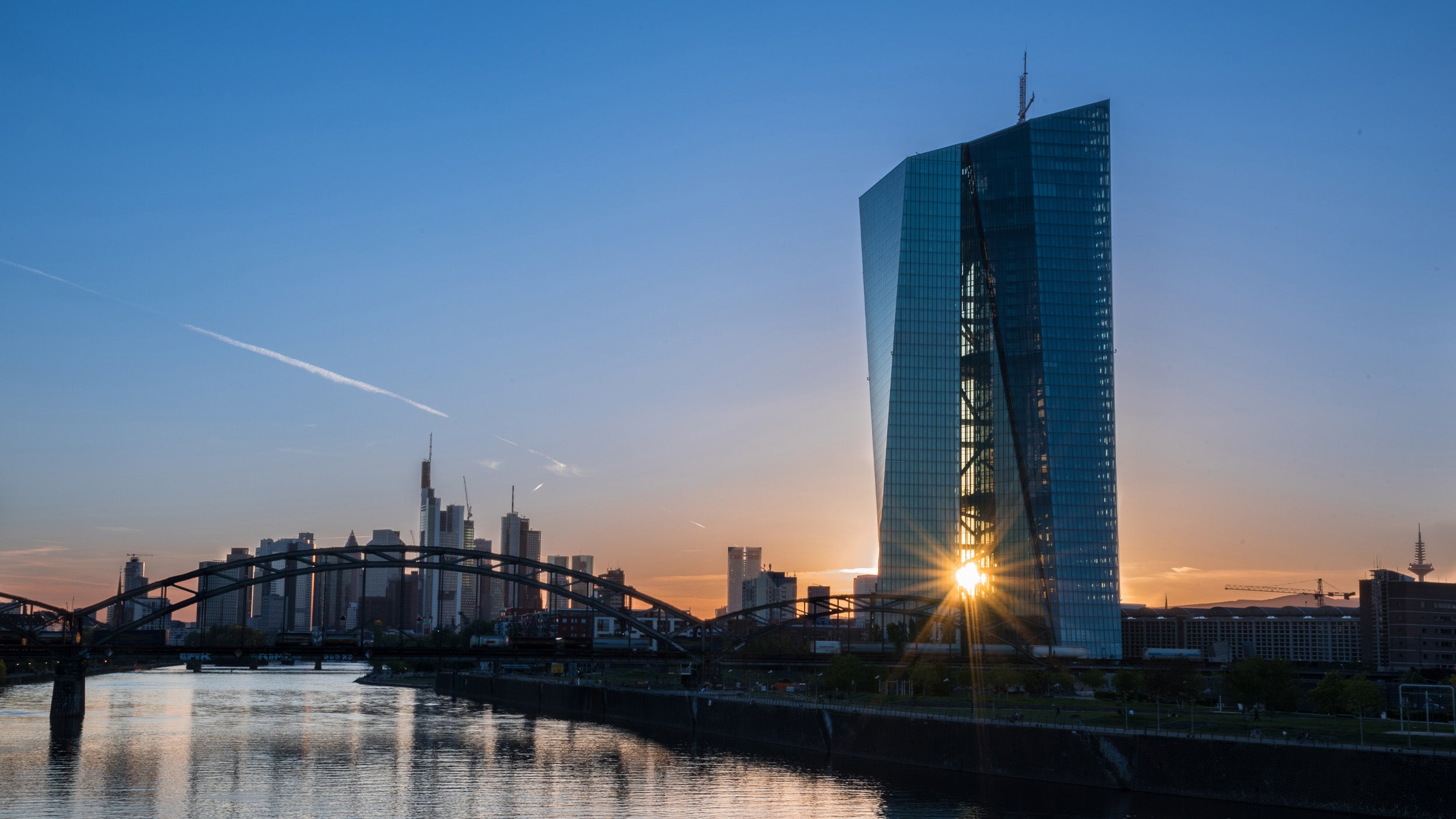 ECB and Frankfurt skyline