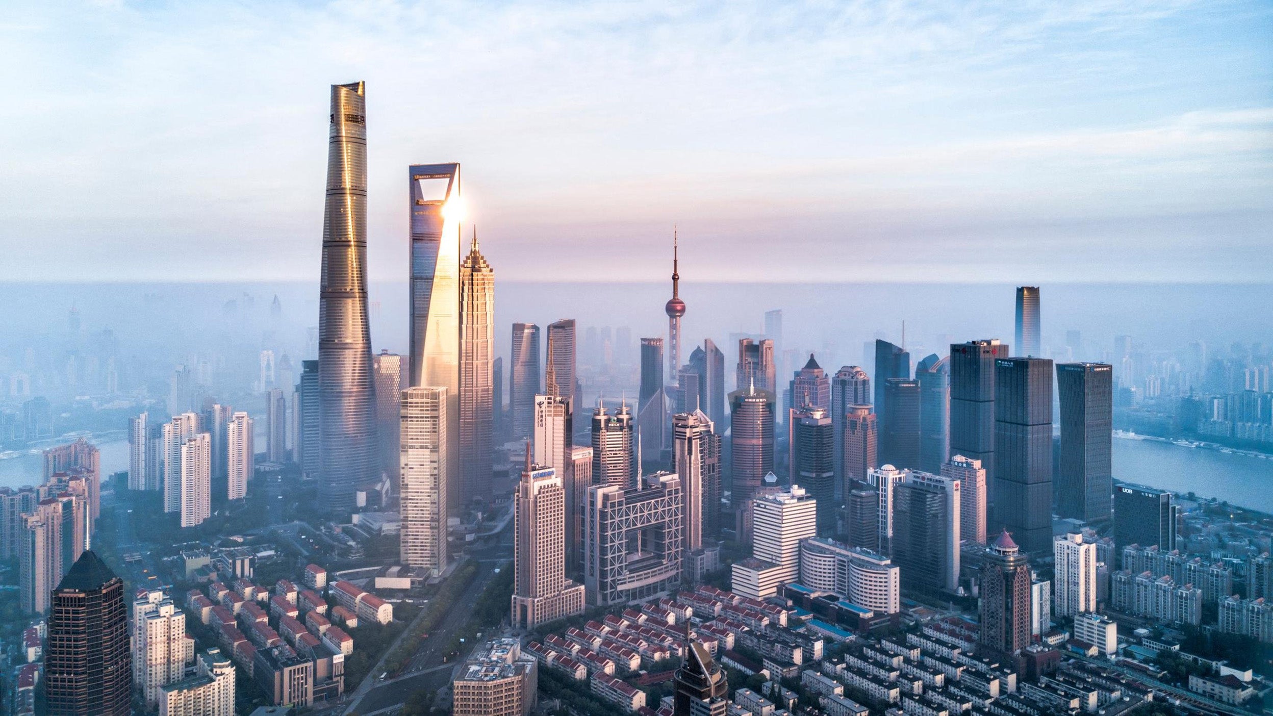 Fog,Lujiazui,Shanghai,China,East Asia