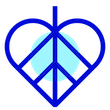 Icon of leaf shaped like a heart