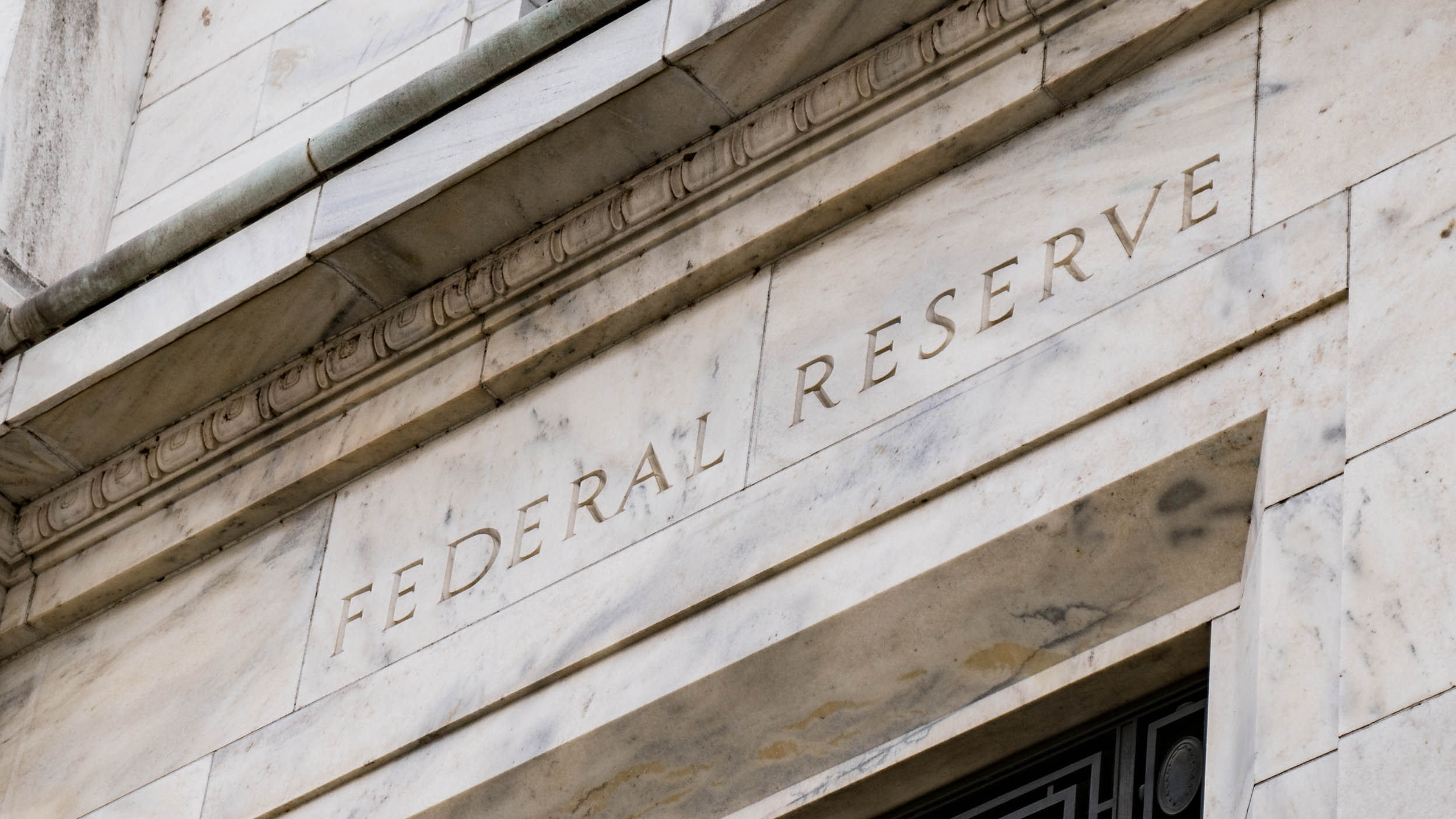 Facade on the Federal Reserve Building in Washington DC