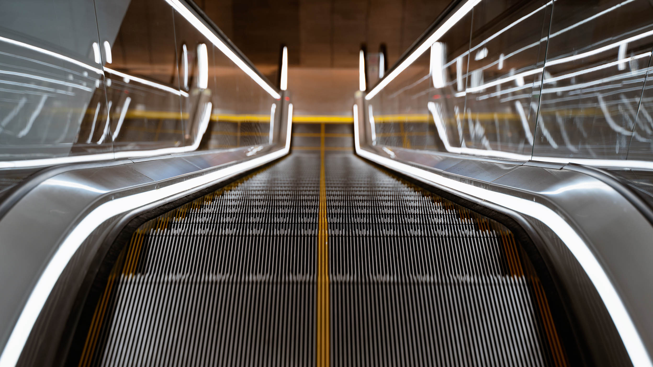 Escalator going down