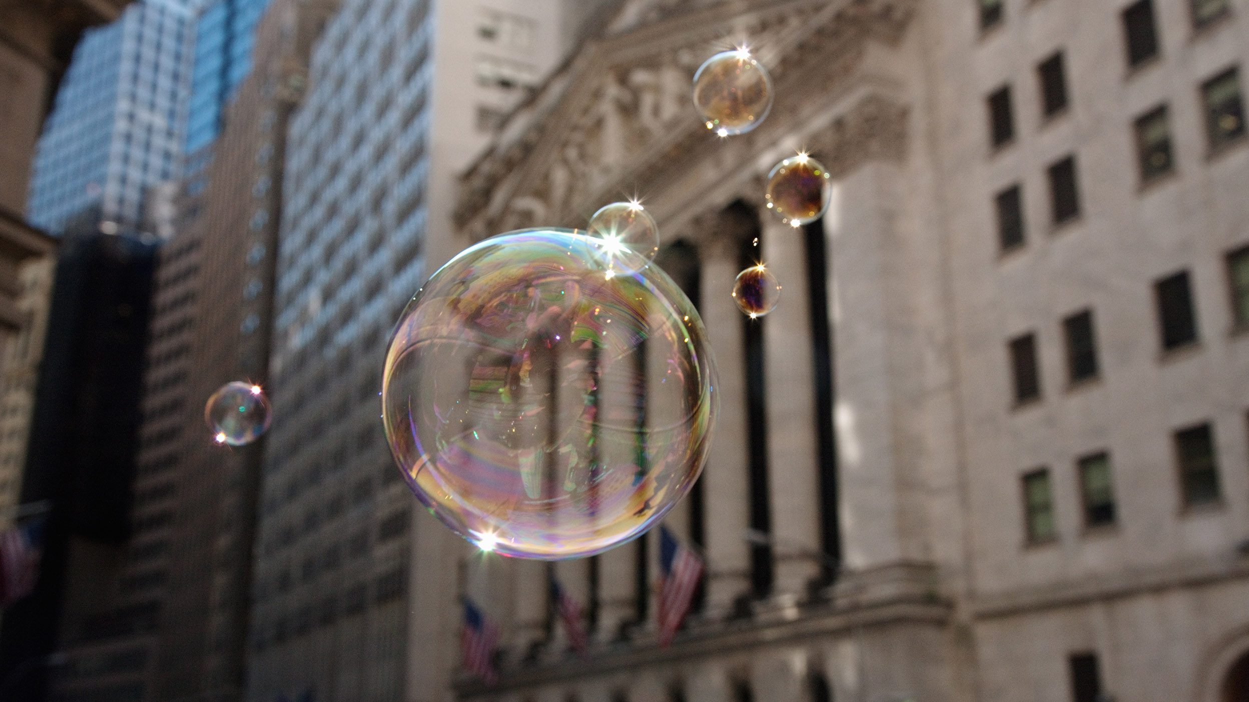 Soap bubbles on Wall Street