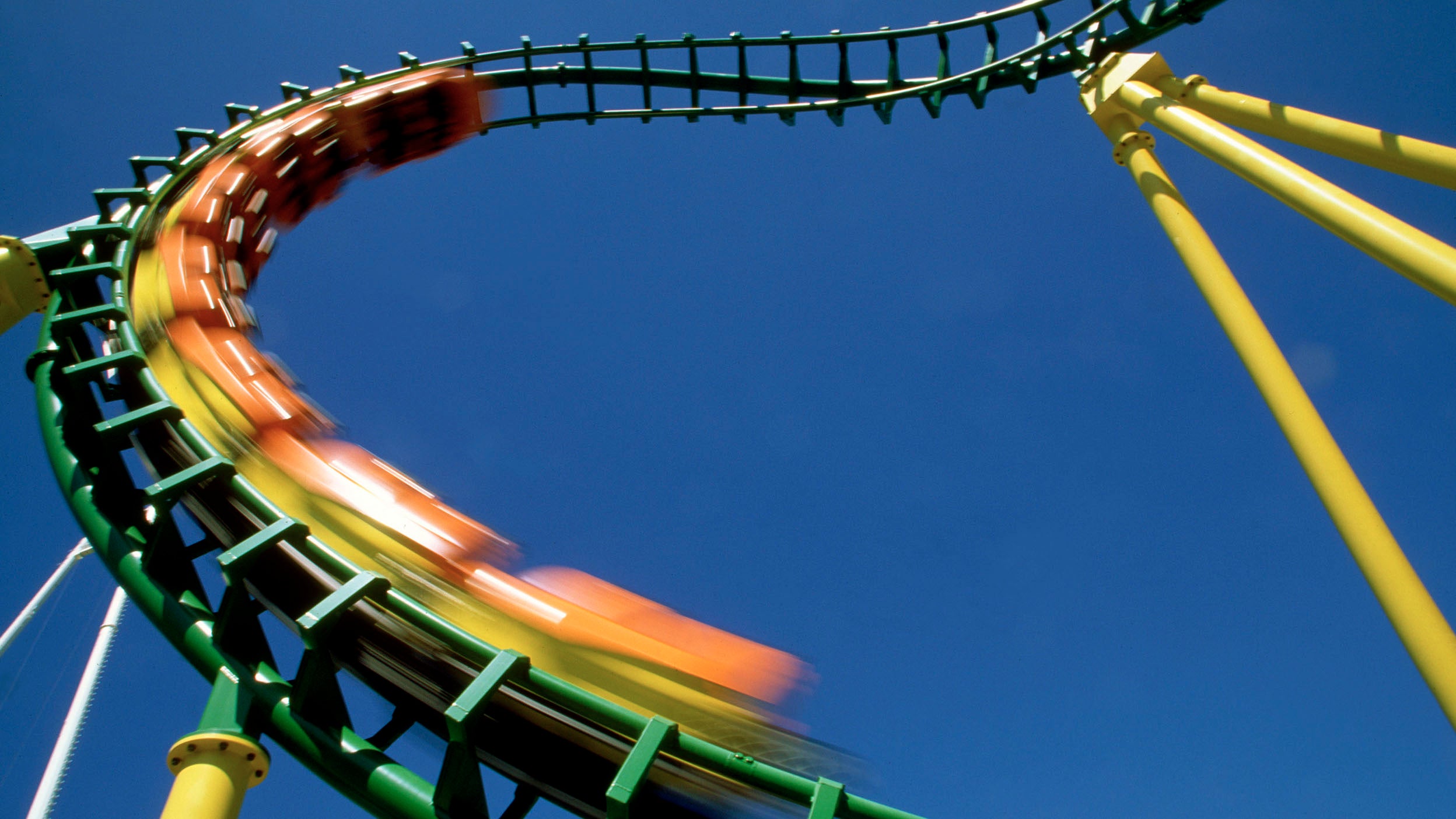 Corkscrew rollercoaster