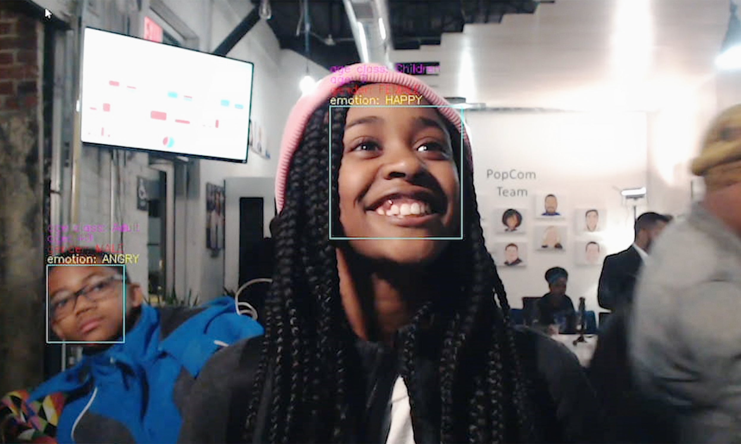Facial recognition software at work from PopCom, a company featured in Invesco QQQ's Innovation Now series