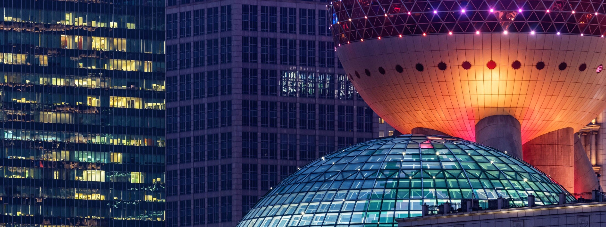 Illuminated lantern of a Chinese dragon  