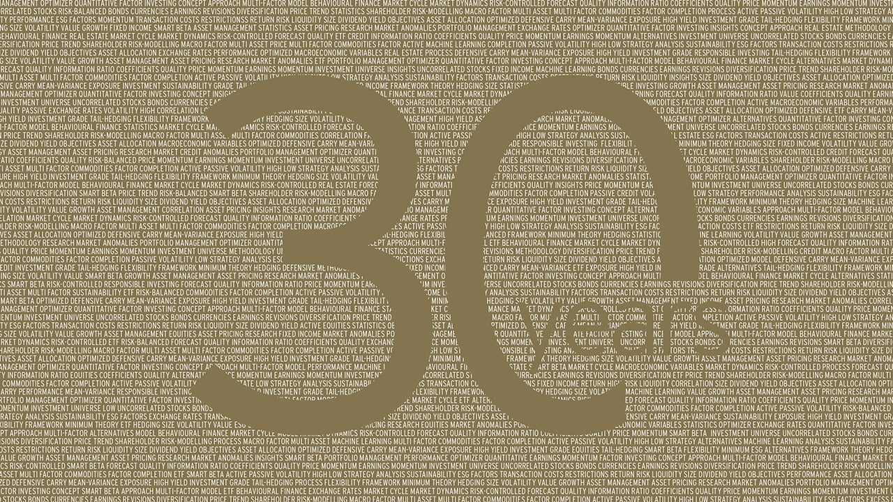 Factor investing – the 30 year view