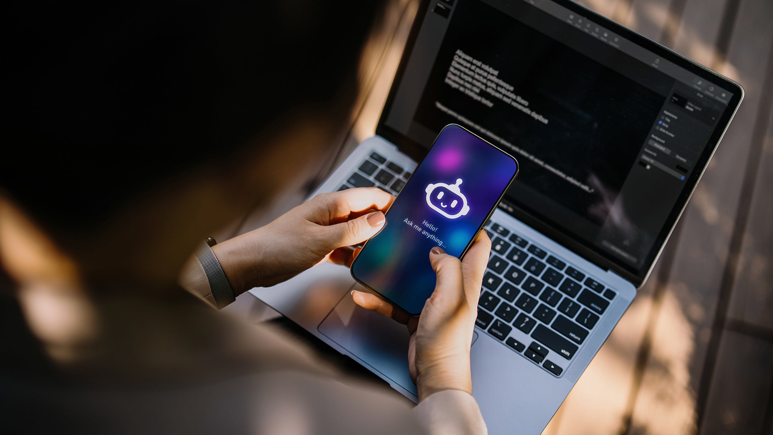 Man looking at his phone