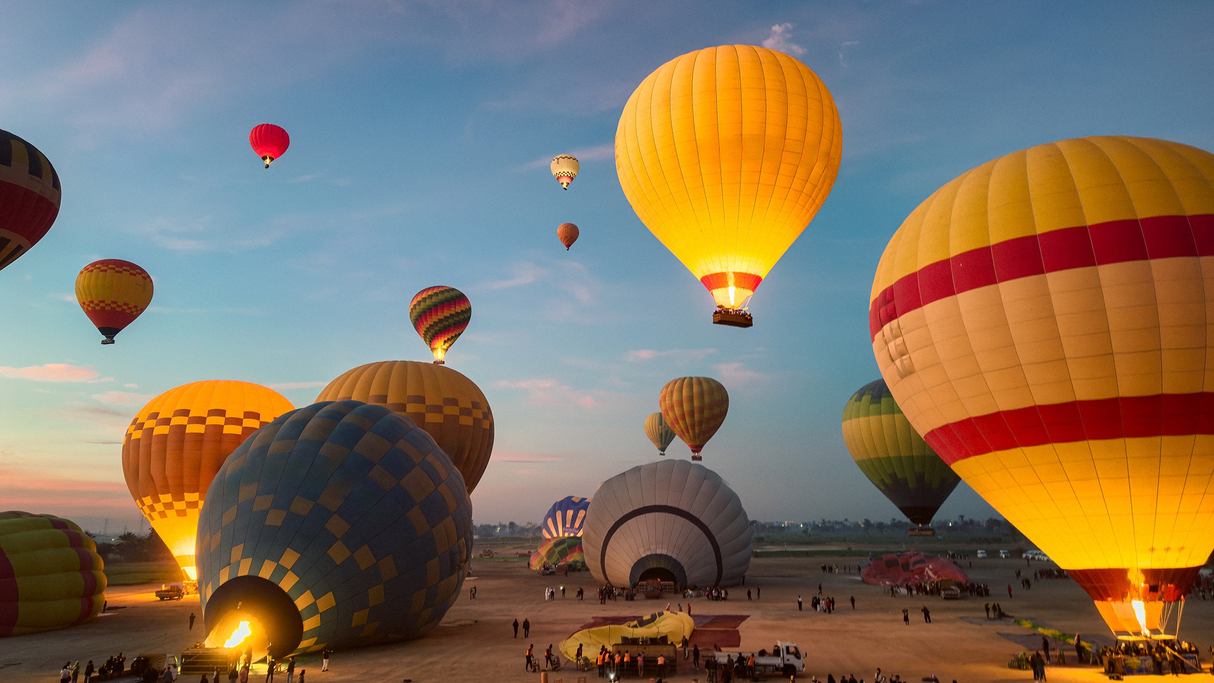 Hot air balloons