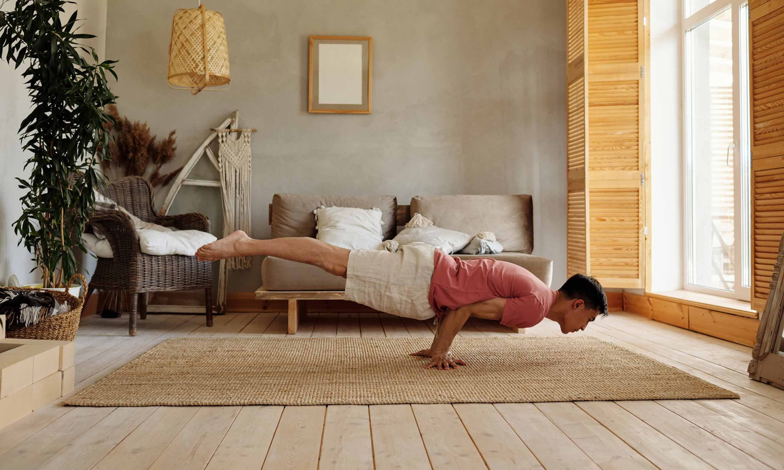 Man doing yoga