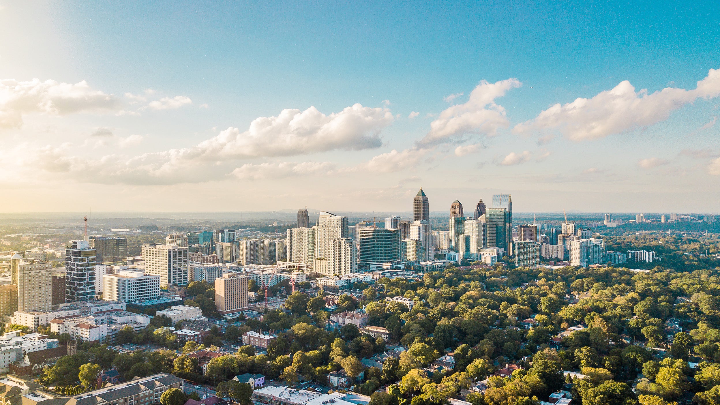 City view from long