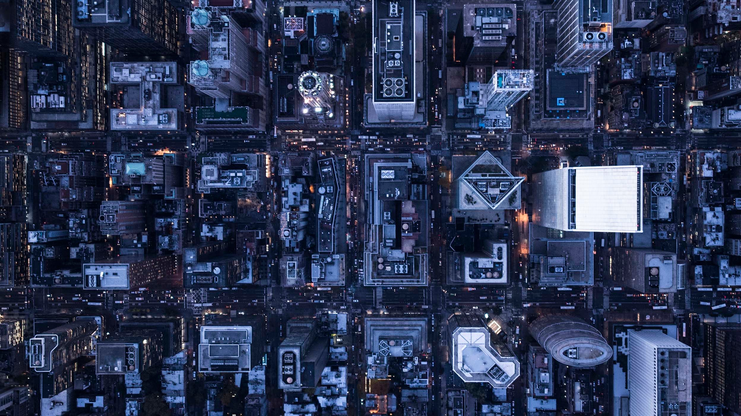 City top view
