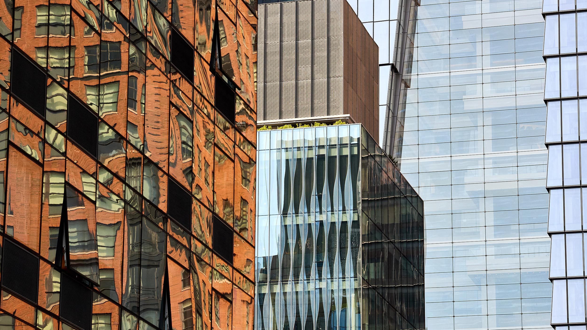 View of high rise buildings