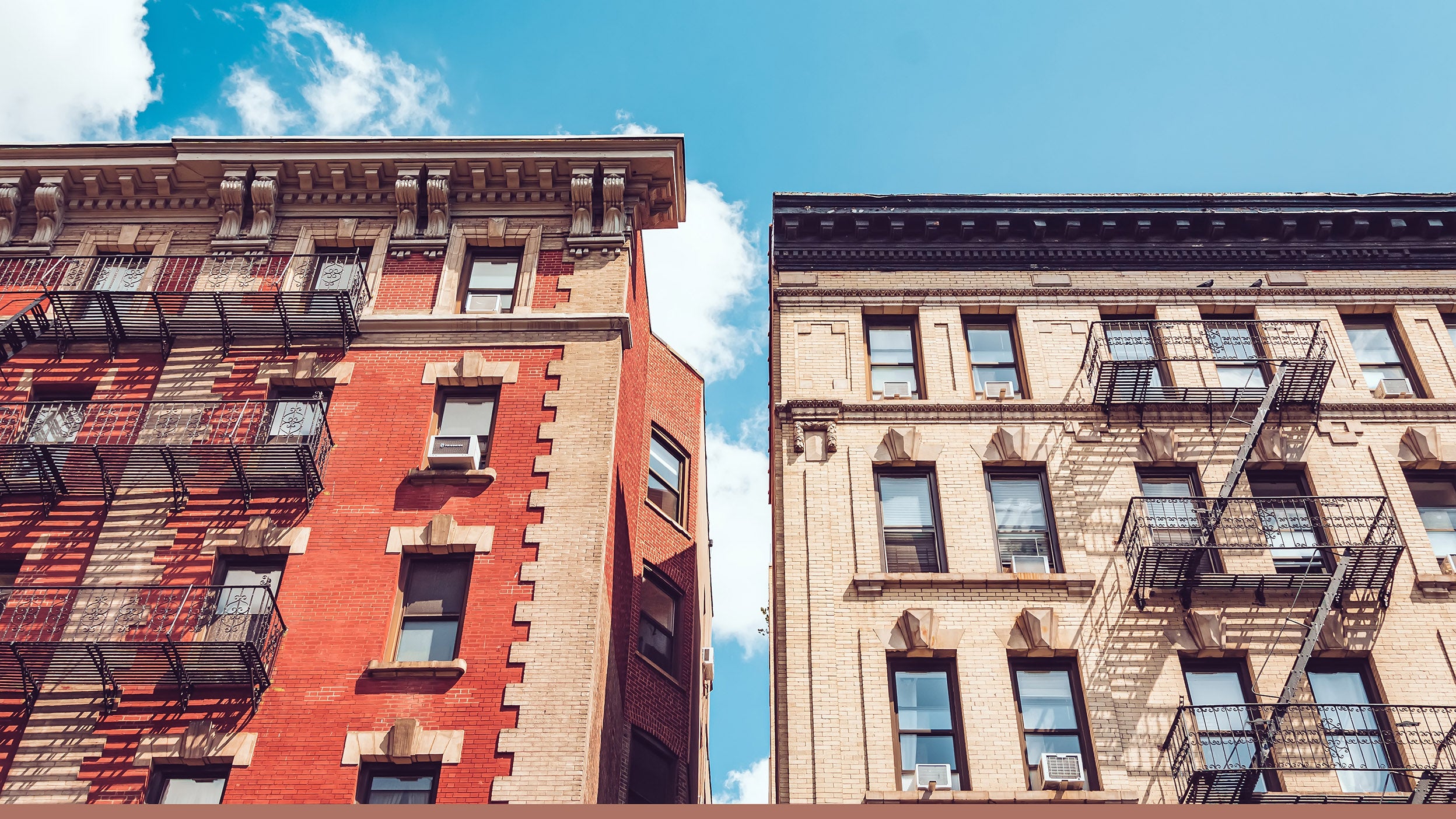 Classic buildings in midtown upper Manhattan