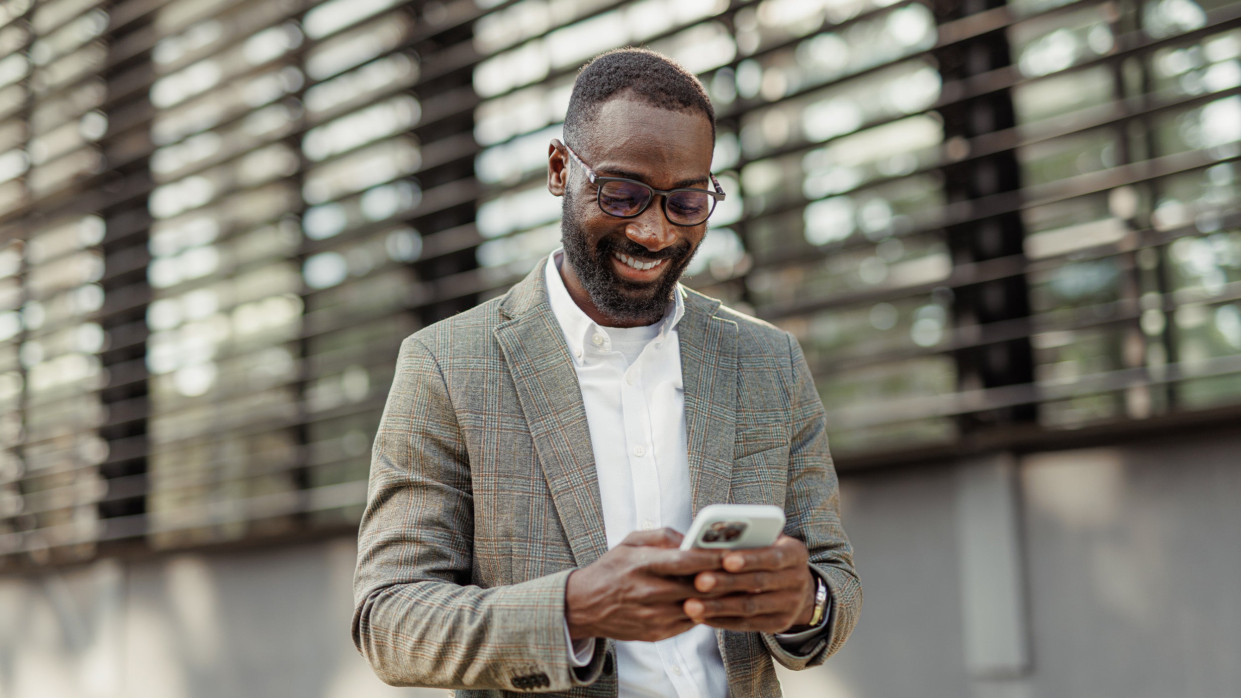 A person looking into mobile