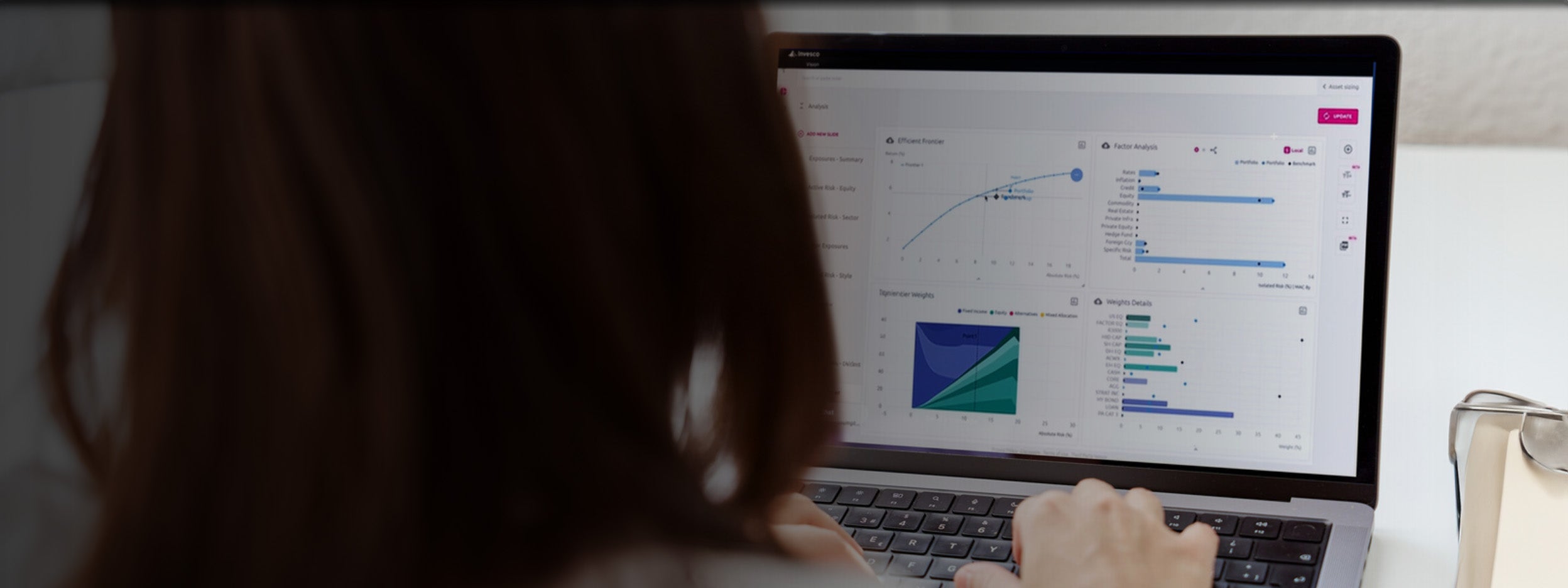 Women working on a laptop