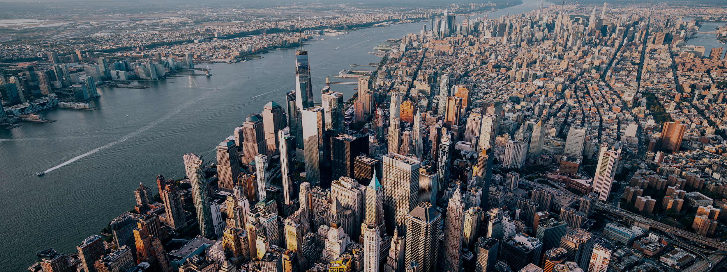 Aerial view of New York City