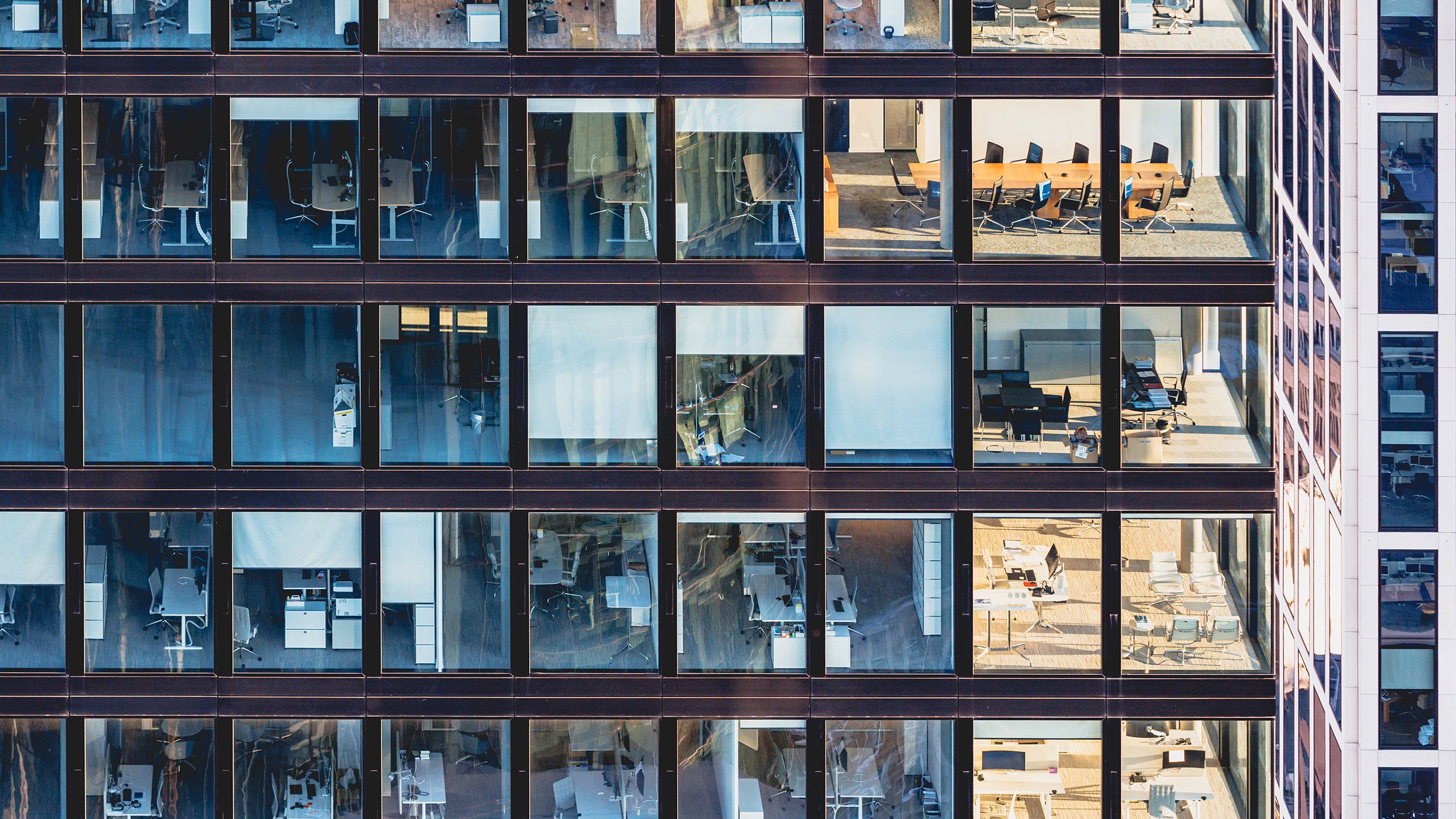 Office building with windows