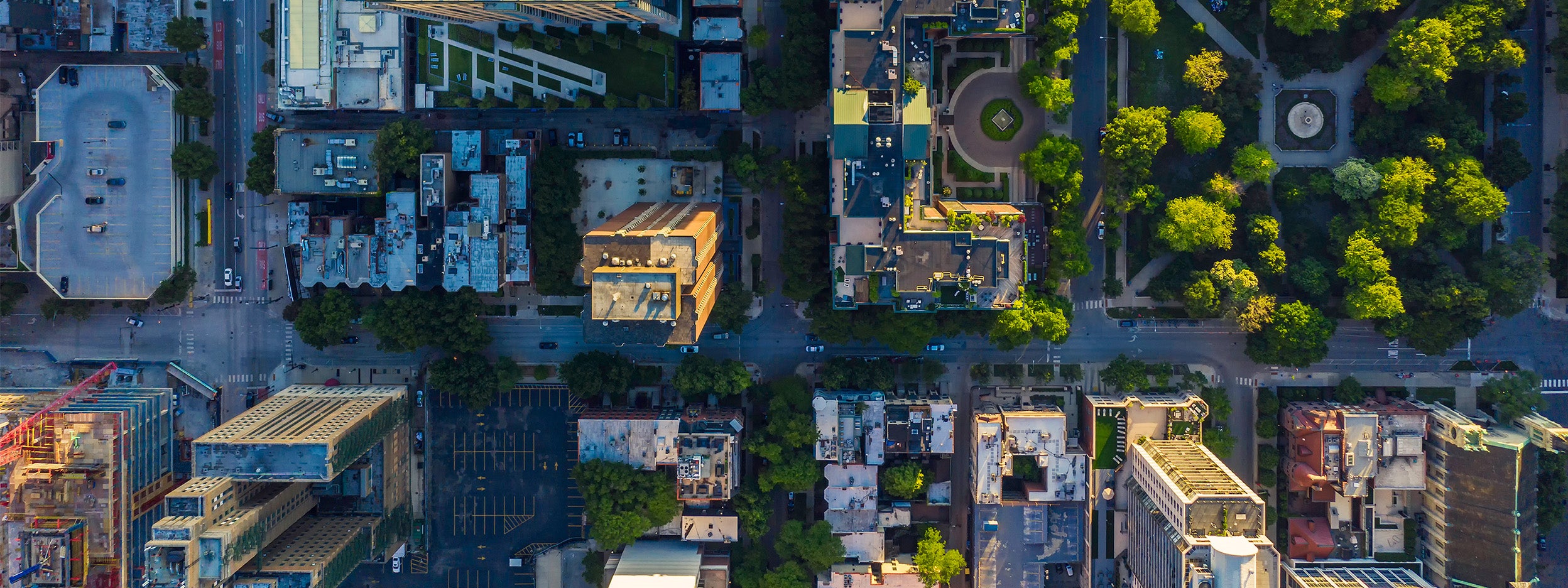 busy street view
