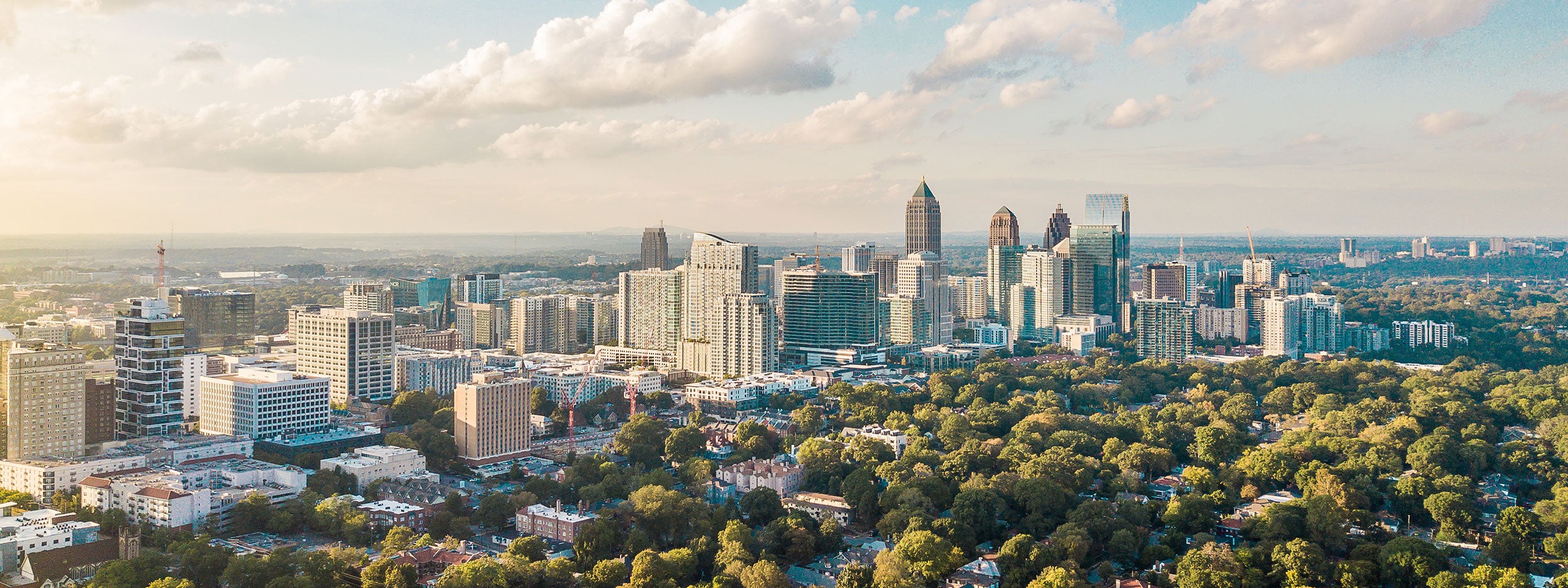 Skyline of a city